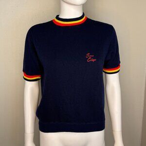 Vintage 1960s Siena College Short Sleeve Sweatshirt, Champion Size S/M, Memphis